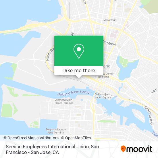 Service Employees International Union map