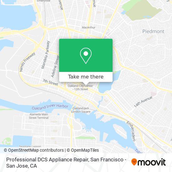 Professional DCS Appliance Repair map