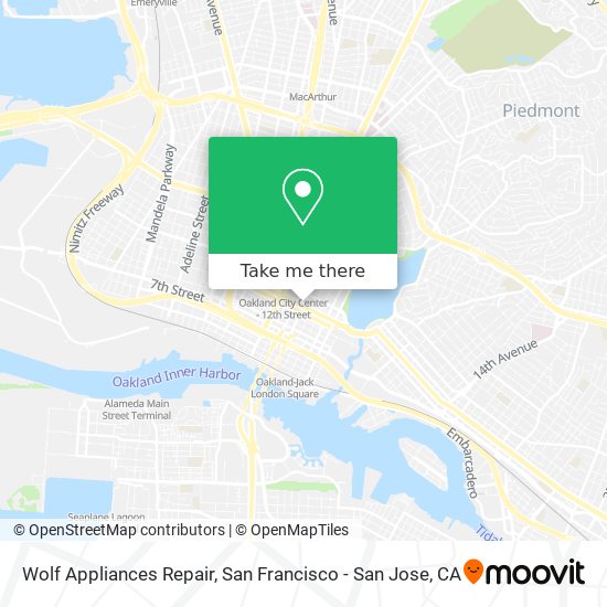 Wolf Appliances Repair map