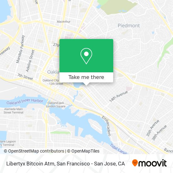 Mapa de Libertyx Bitcoin Atm