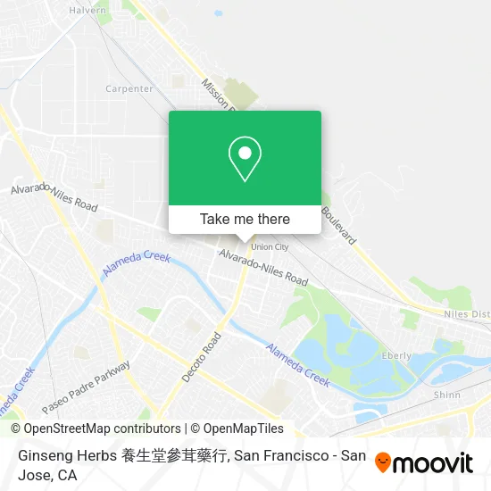 Mapa de Ginseng Herbs 養生堂參茸藥行