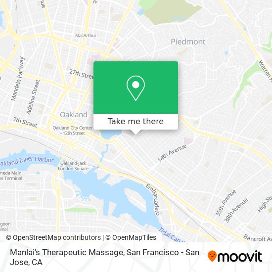 Manlai's Therapeutic Massage map