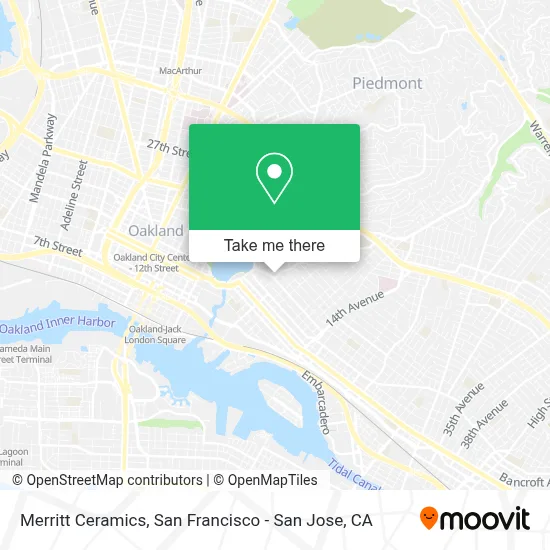 Merritt Ceramics map