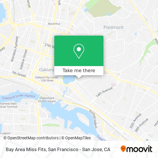 Mapa de Bay Area Miss Fits