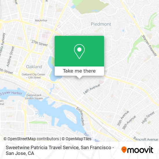 Sweetwine Patricia Travel Service map