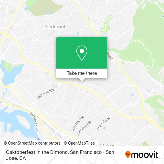 Mapa de Oaktoberfest in the Dimond
