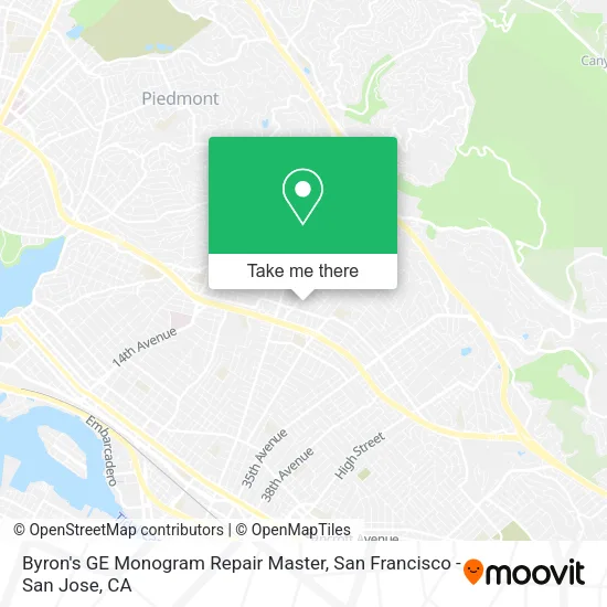 Byron's GE Monogram Repair Master map