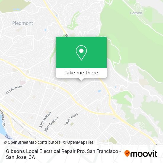 Mapa de Gibson's Local Electrical Repair Pro