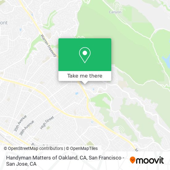 Mapa de Handyman Matters of Oakland, CA