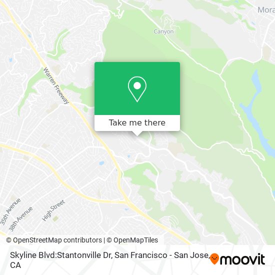 Mapa de Skyline Blvd:Stantonville Dr