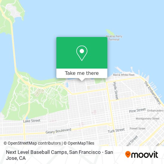 Next Level Baseball Camps map