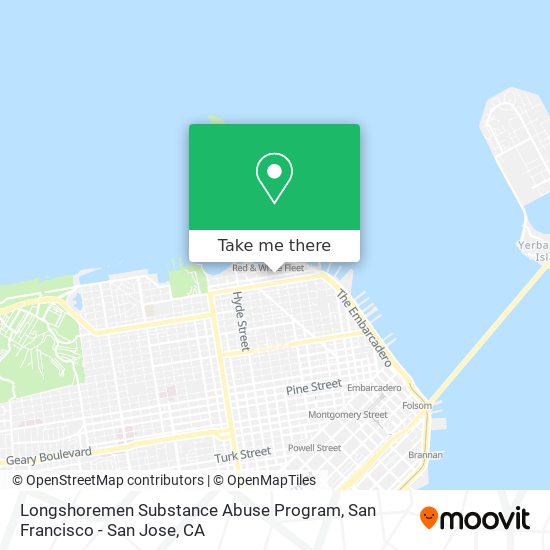 Mapa de Longshoremen Substance Abuse Program