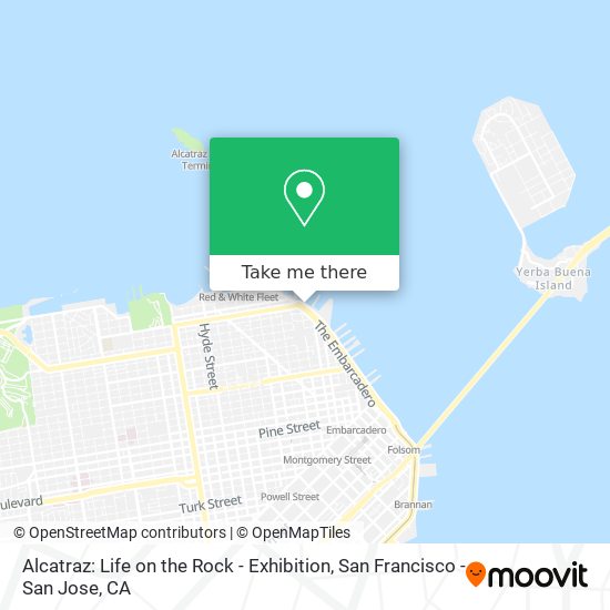 Mapa de Alcatraz: Life on the Rock - Exhibition