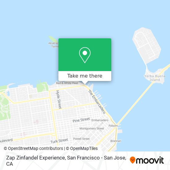 Zap Zinfandel Experience map