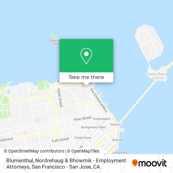 Mapa de Blumenthal, Nordrehaug & Bhowmik - Employment Attorneys