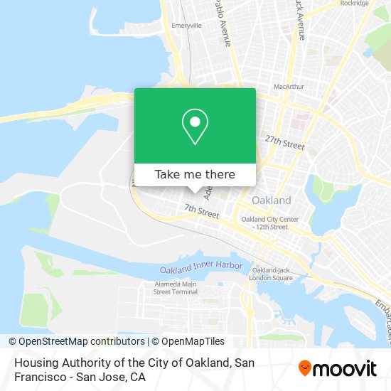 Housing Authority of the City of Oakland map