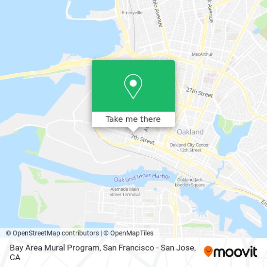 Bay Area Mural Program map