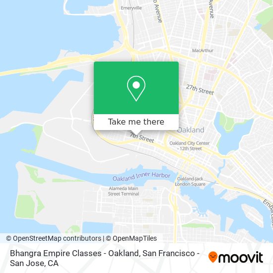 Mapa de Bhangra Empire Classes - Oakland