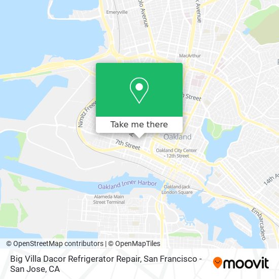 Mapa de Big Villa Dacor Refrigerator Repair