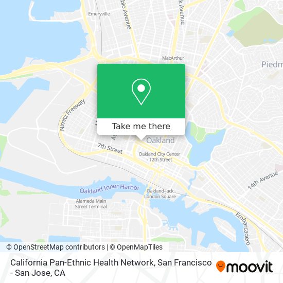 California Pan-Ethnic Health Network map