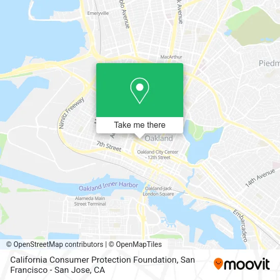 California Consumer Protection Foundation map