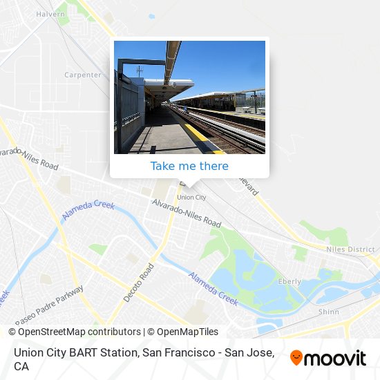 Mapa de Union City BART Station