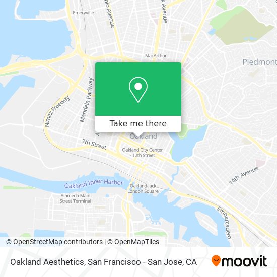 Oakland Aesthetics map