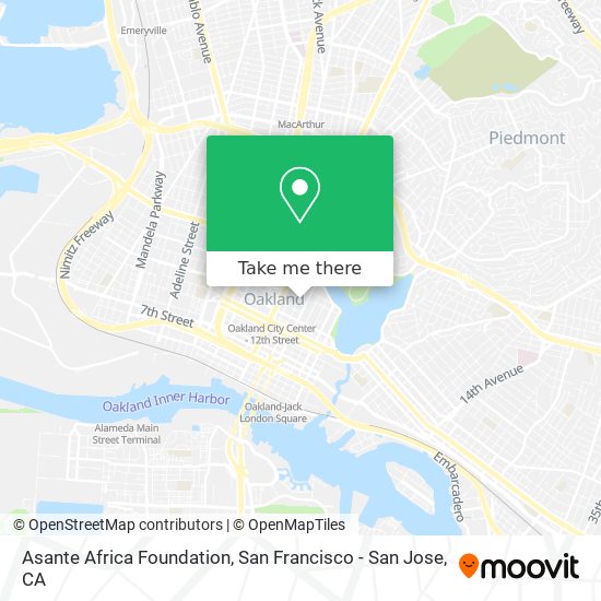 Asante Africa Foundation map