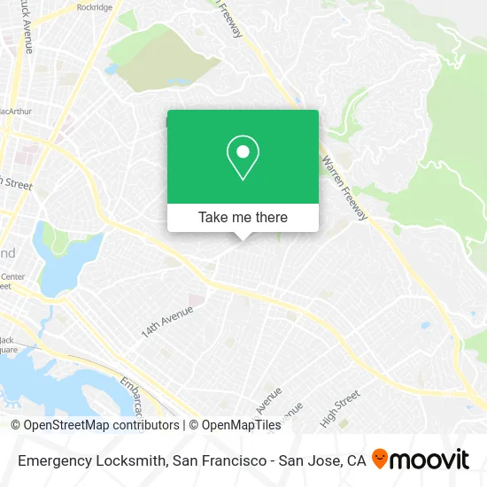 Emergency Locksmith map