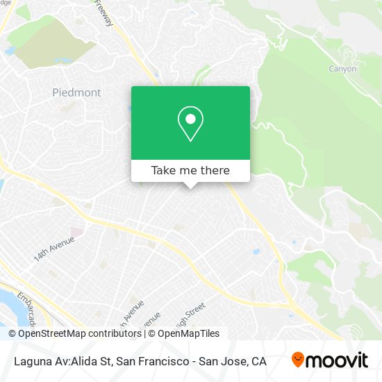 Mapa de Laguna Av:Alida St