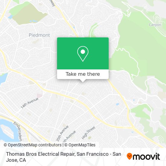 Mapa de Thomas Bros Electrical Repair