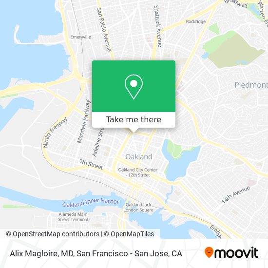 Mapa de Alix Magloire, MD