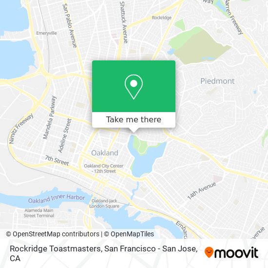 Mapa de Rockridge Toastmasters