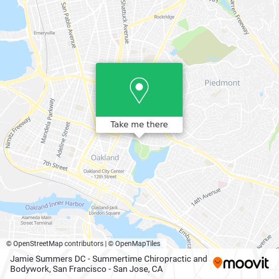 Jamie Summers DC - Summertime Chiropractic and Bodywork map