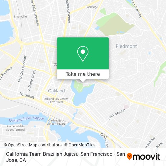 Mapa de California Team Brazilian Jujitsu