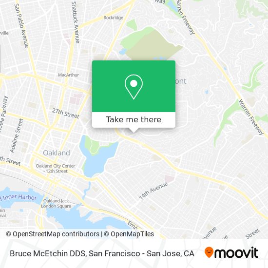 Bruce McEtchin DDS map