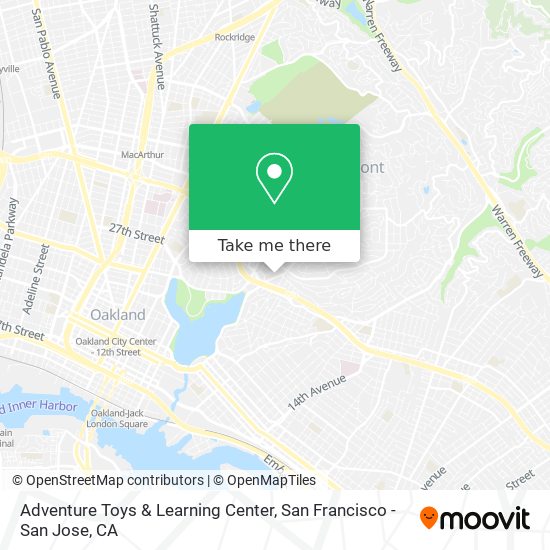 Adventure Toys & Learning Center map