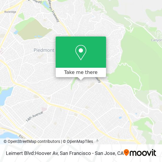 Mapa de Leimert Blvd:Hoover Av