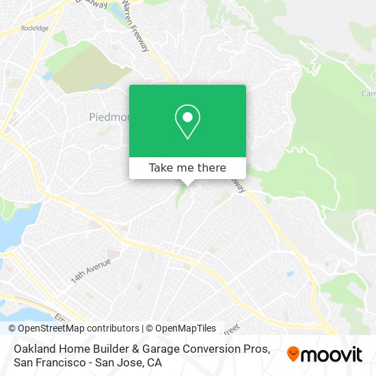 Oakland Home Builder & Garage Conversion Pros map