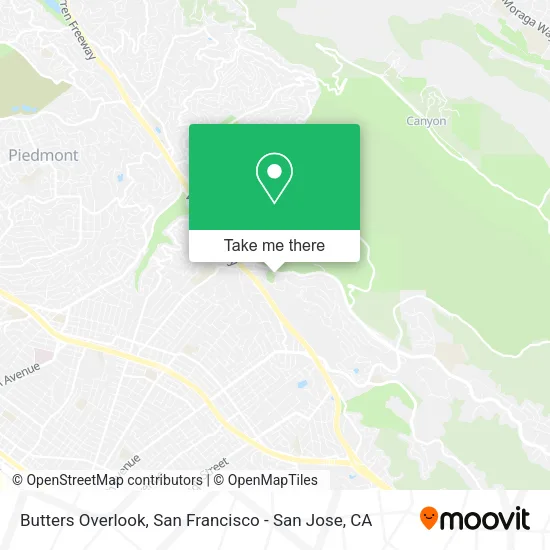 Butters Overlook map