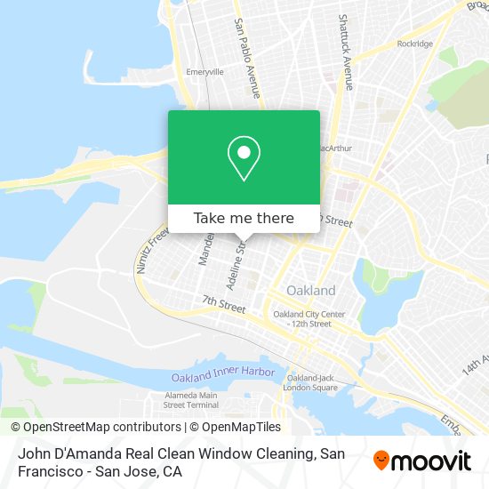 Mapa de John D'Amanda Real Clean Window Cleaning