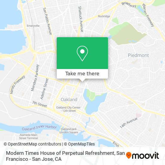 Modern Times House of Perpetual Refreshment map