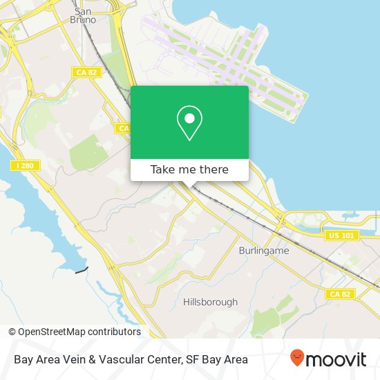 Mapa de Bay Area Vein & Vascular Center