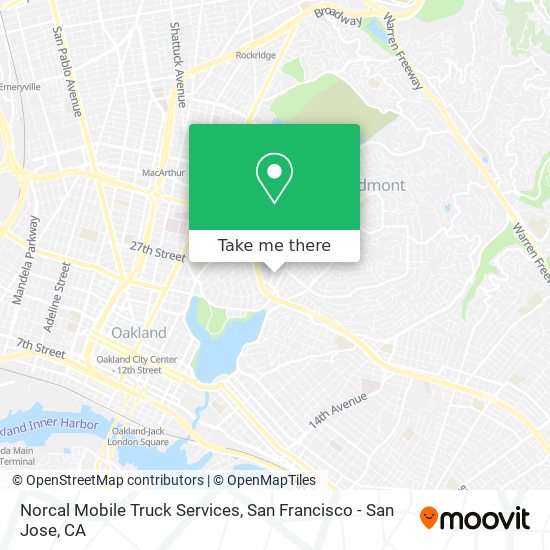 Mapa de Norcal Mobile Truck Services