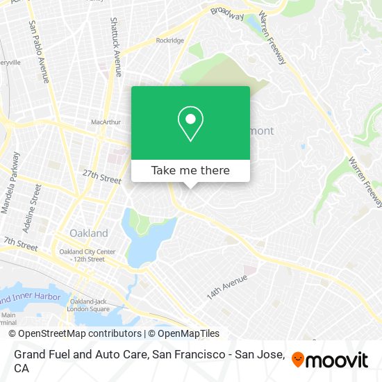 Grand Fuel and Auto Care map