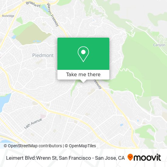 Mapa de Leimert Blvd:Wrenn St