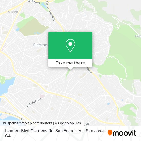 Mapa de Leimert Blvd:Clemens Rd