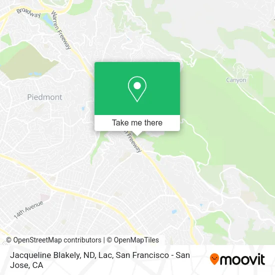 Mapa de Jacqueline Blakely, ND, Lac