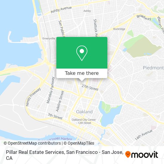 Pillar Real Estate Services map