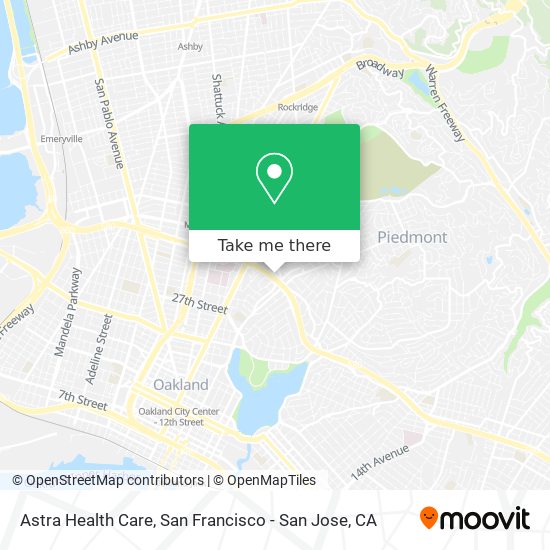 Astra Health Care map